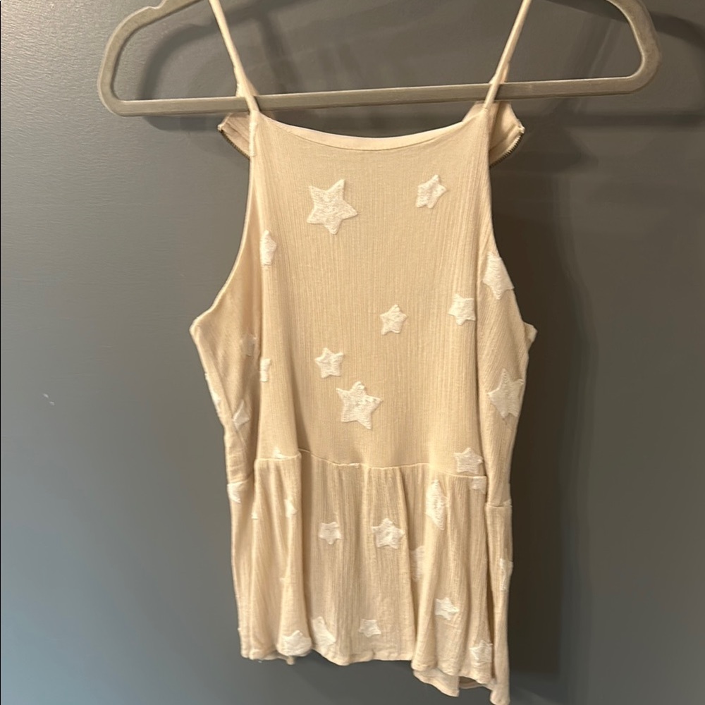 Cream star tank